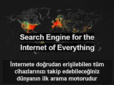 İnternete doğrudan erişilebilen tüm cihazlarınızı takip edebileceğiniz dünyanın ilk arama motorudur