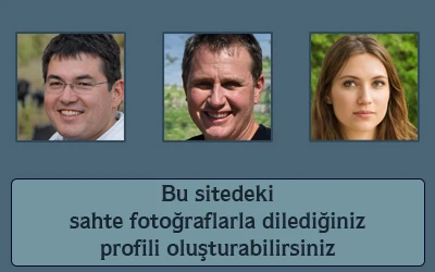 Bu sitedeki sahte fotoğraflarla dilediğiniz profili oluşturabilirsiniz