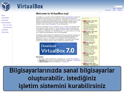 Bilgisayarlarınızda sanal bilgisayarlar oluşturabilir istediğiniz işletim sistemini kurabilirsiniz
