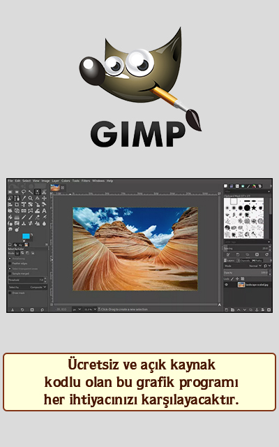 Ücretsiz ve açık kaynak koldu olan bu grafik programı her ihtiyacınızı karşılayacaktır