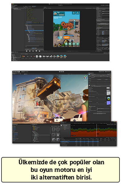Ülkemizde de çok popüler olan bu oyun motoru en iyi iki alternatiften birisi