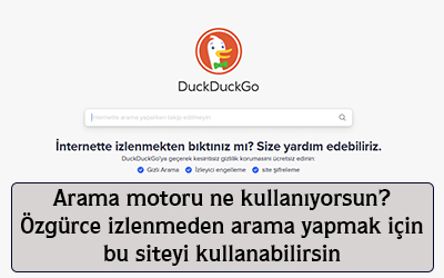 Arama motoru ne kullanıyorsun? Özgürce izlenmeden arama yapmak için bu siteyi kullanabilirsin